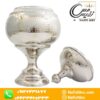 شکلات خوری مسی کروم درب دار گنبدی مدل سویل تولید زنجان