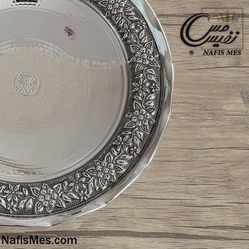 Alternative view of شیرینی خوری کروم طرح رز الماس