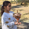 شکلات خوری مسی چکشی مدل زرین