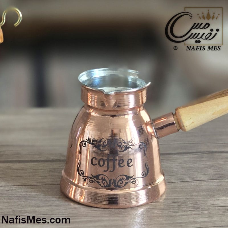 Alternative view of قهوه جوش مسی دسته چوبی آرات ( 3 سایز )