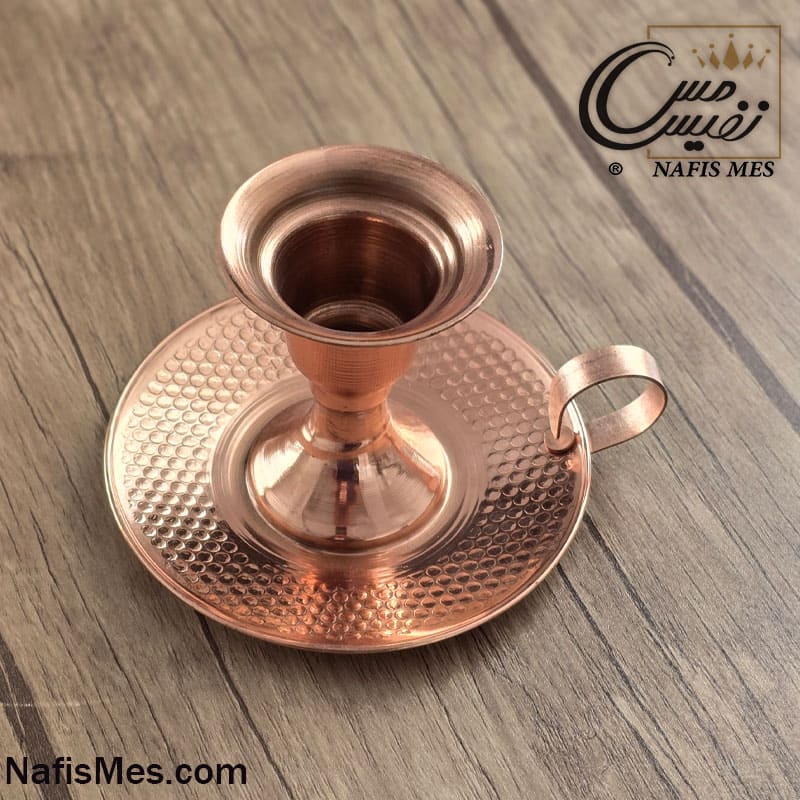 شمعدان انگشتی مسی مدل نفیس