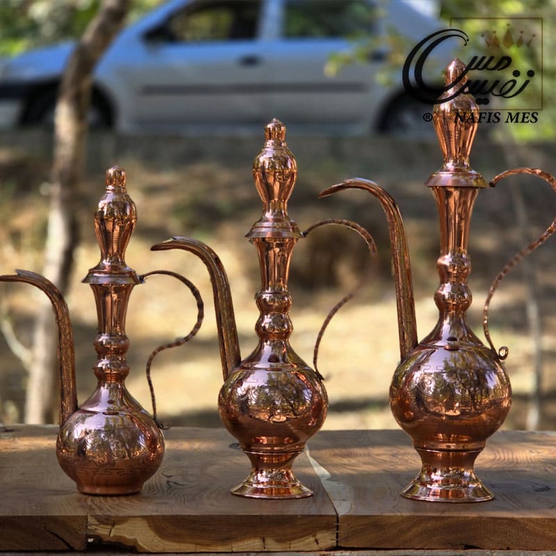 Alternative view of گلاب پاش مسی طرح روشا ساخت زنجان ( 3 سایز نانو شده )