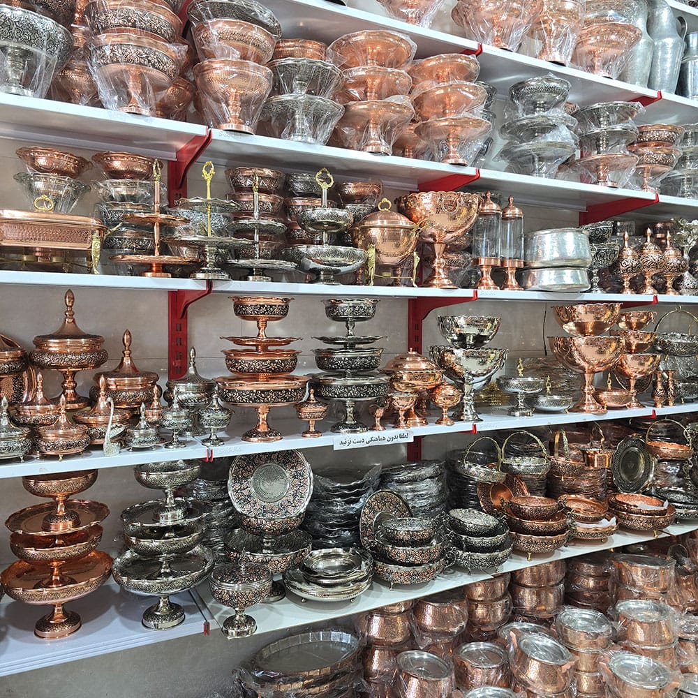 فروشگاه عمده ظروف مسی 