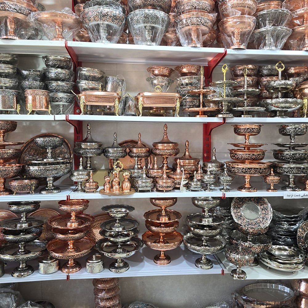 خرید عمده ظروف مسی 