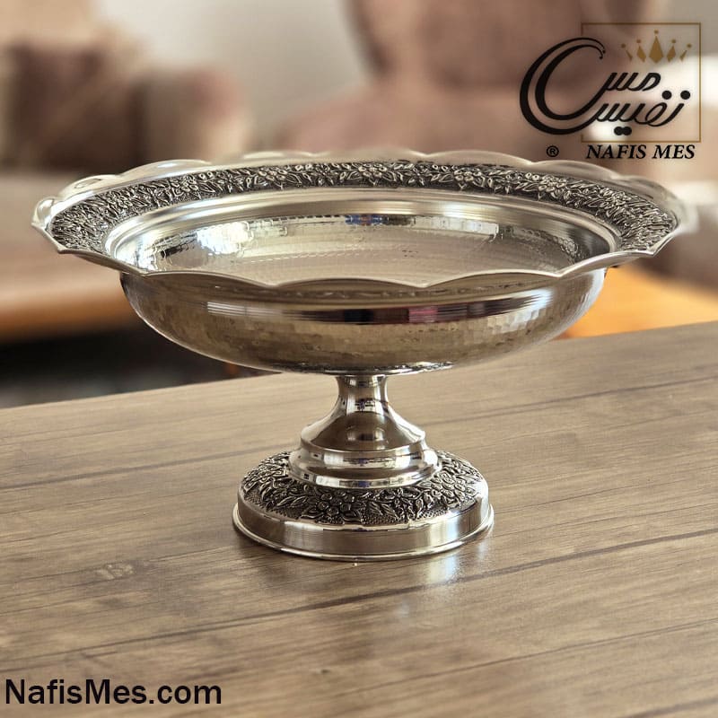 Alternative view of میوه خوری بزرگ کروم طرح رز الماس