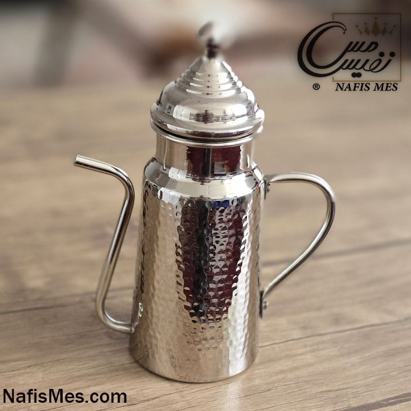 روغن دان کروم بزرگ چکشی ساخت زنجان
