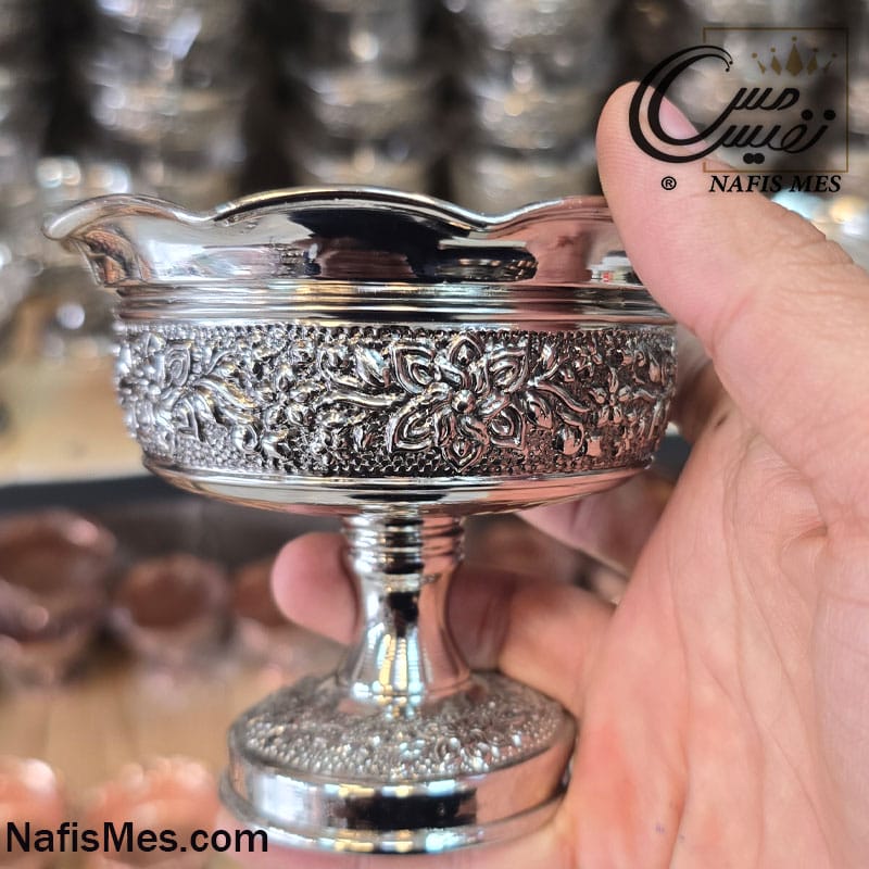Alternative view of هفت سین کروم پایه دار طرح الماس ( ست 6 تایی )