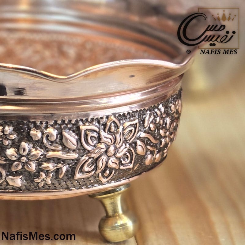Alternative view of هفت سین مسی سه پایه طرح الماس ( ست 6 تایی )