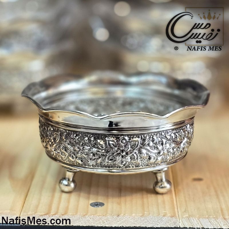 هفت سین کروم سه پایه طرح الماس ( ست 6 تایی )