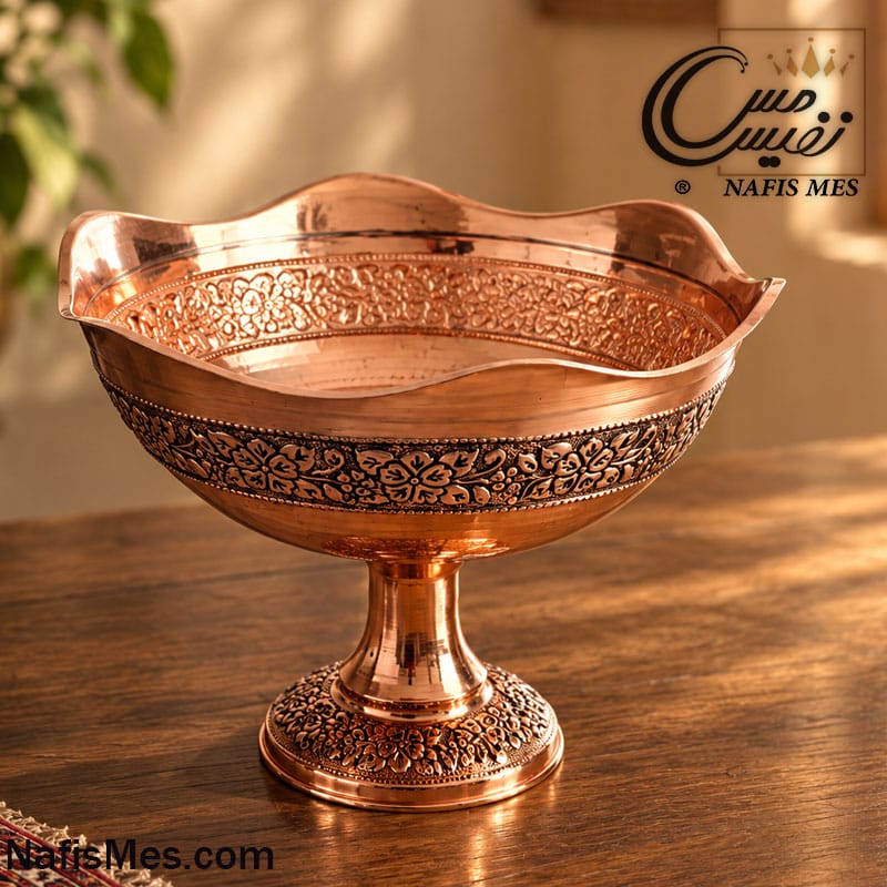 میوه خوری مسی یاشار رز ( نانو شده رنگ ثابت )